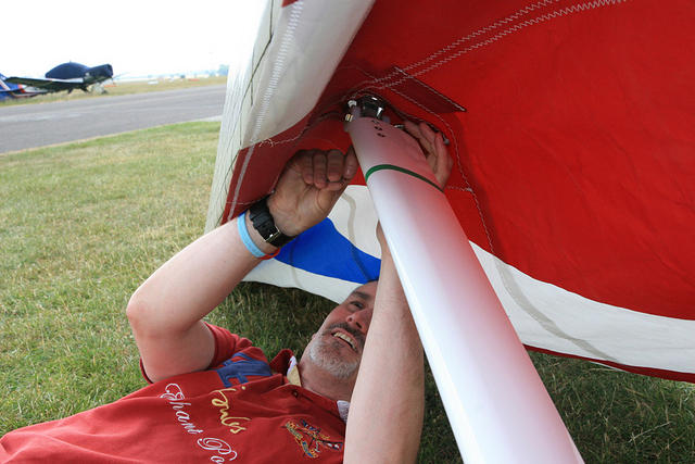 15 attach upper wing struts