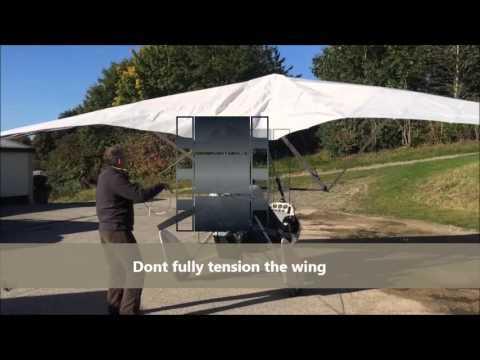 How to open a folded strutted Wing